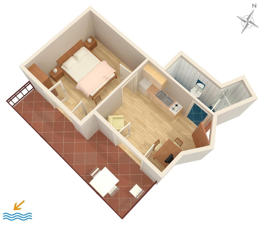 Apartments With A Parking Space Vodice - 7604 Экстерьер фото
